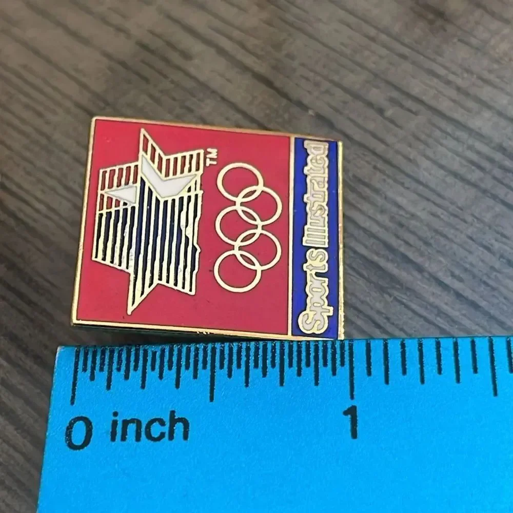 Vintage Sports Illustrated 1980 Olympic Lapel Pin Enamel Pin